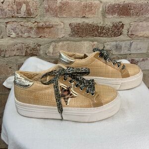 Steve Madden raffia star platform sneakers euro 38 us 7.5